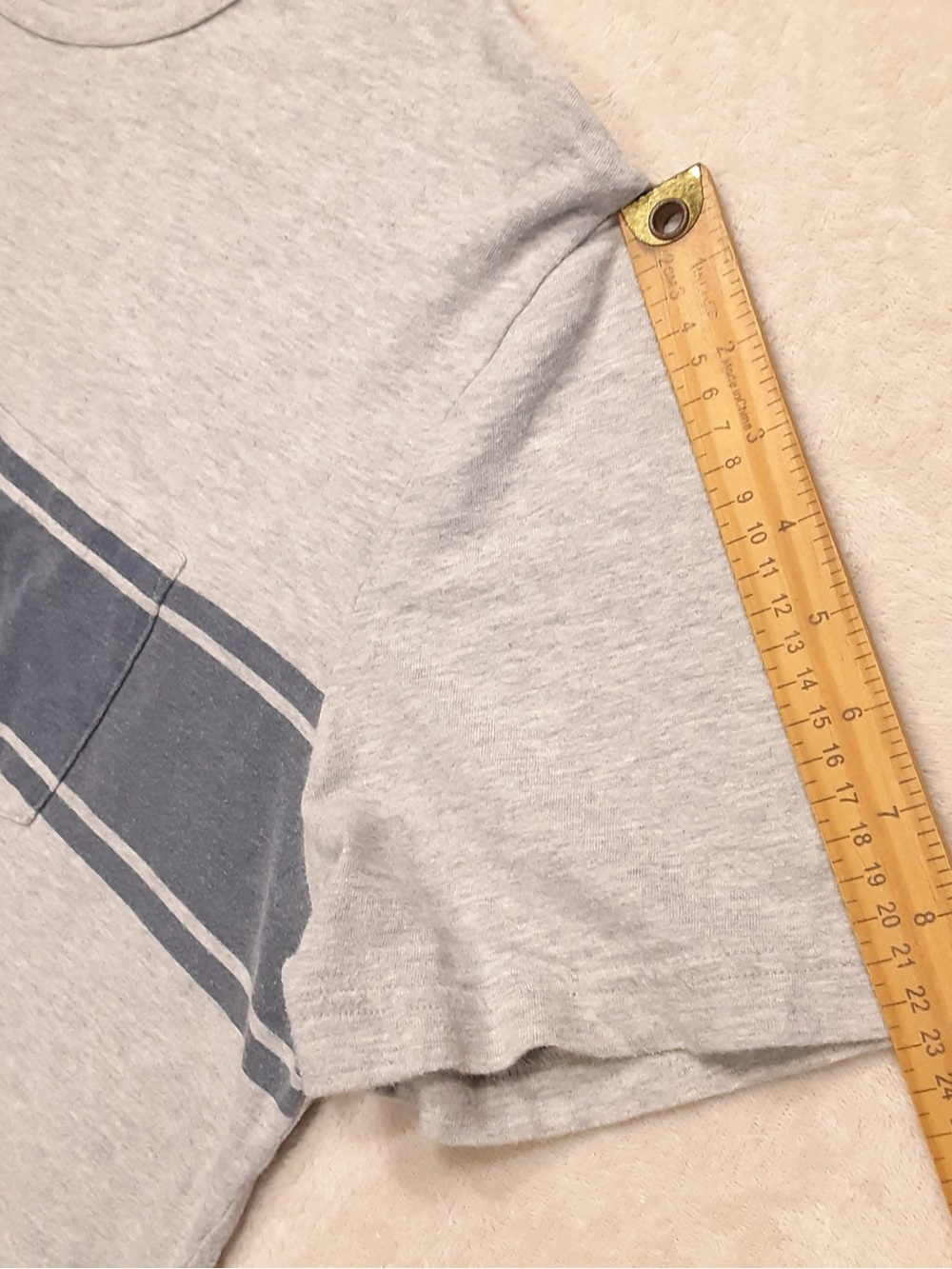 Faherty Sunwashed Men’s XL Striped Pocket Crew Neck T-Shirt - Picture 5 of 6
